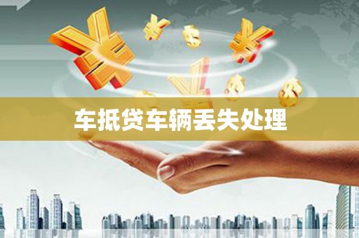 海城车抵贷车辆丢失处理